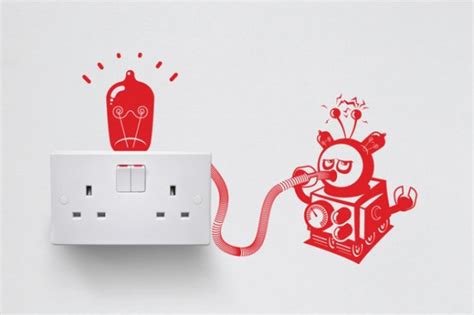 Creative Vinyl Decals To Decorate Light Switches And Outlets Digsdigs