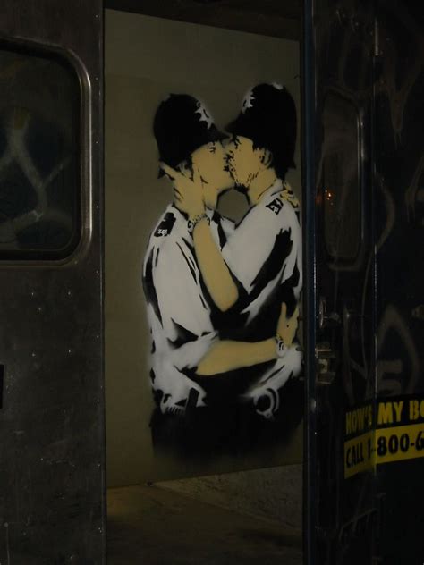 Banksy Street Art Urban Art Kissing Coppers Banksy Great Pictures