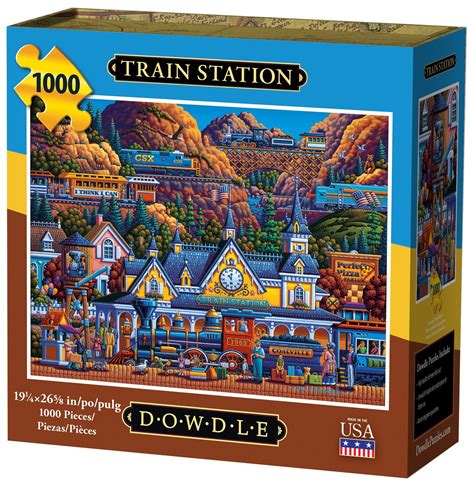 Dowdle Jigsaw Puzzle Train Station 1000 Piece
