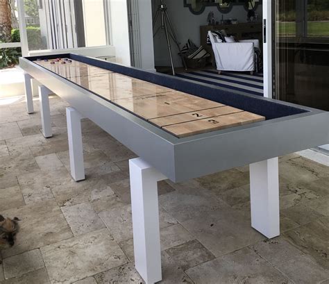Outdoor Shuffleboard Table Made By My Friend Robbie Selby In Naples