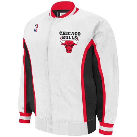 Vintage 90's pro player chicago bulls pregame jacket black size xxl nba jordan. Mitchell & Ness Chicago Bulls Nba Authentic Warm-up Jacket in White for Men - Lyst