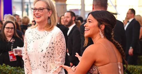 Gina Rodriguez Reacting To Meryl Streep At The SAG Awards POPSUGAR Latina