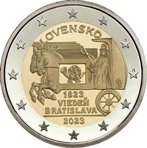 Slovakia 2 Euro Coin 200 Years Since The Start Of Regular