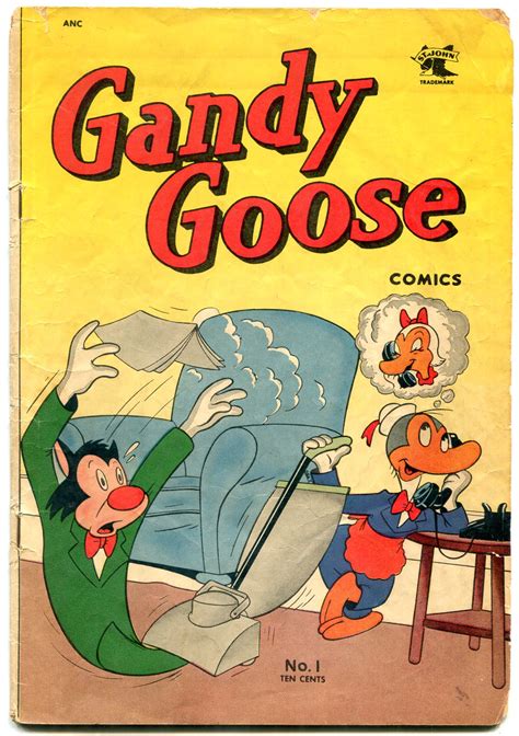 Gandy Goose 1 1953 Farmer Alfalfa Golden Age Funny Animals Vg 1953