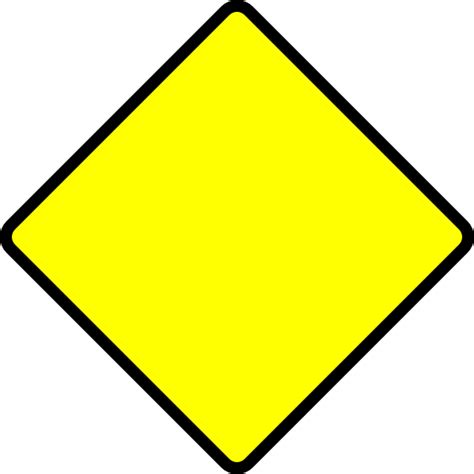 Empty Yellow Road Sign Clip Art At Vector Clip