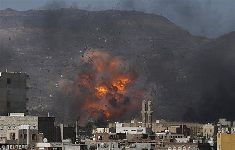 Jets From Saudi Led Coalition Target Ammunition Dumps Near Yemen