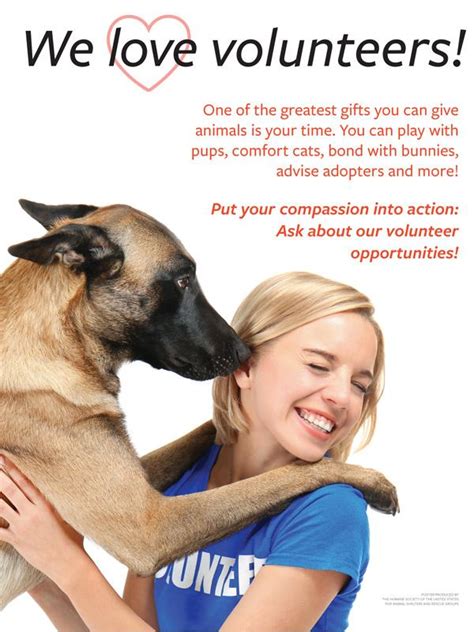 We Love Volunteers Humanepro By The Humane Society Of The United States