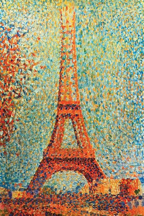 Georges Seurat Eiffel Tower Painting Seurat Paintings Seurat