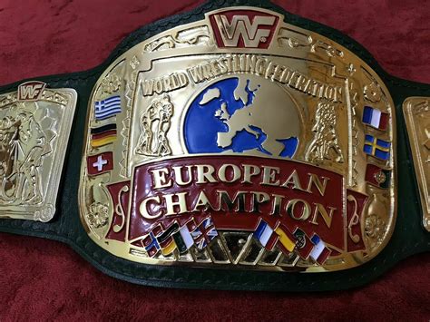WWF European Championship Wrestling Belt