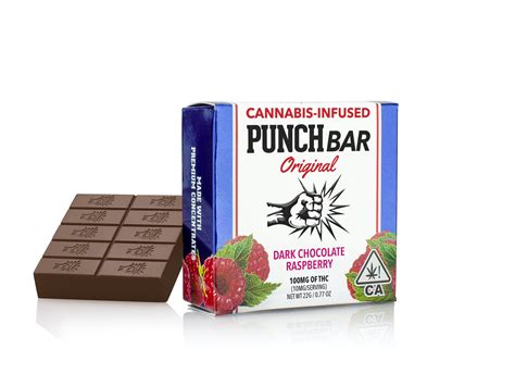 Punch Edibles And Extracts Punch Bar Original Dark Chocolate Raspberry