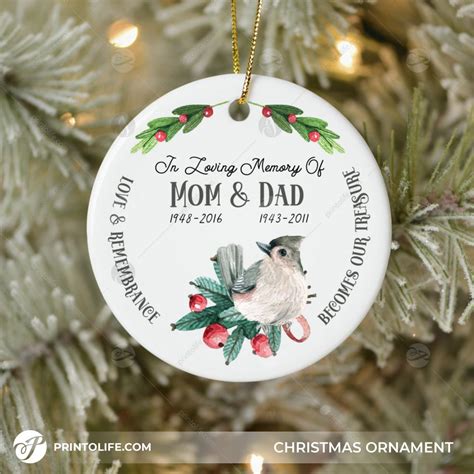 Memorial Christmas Ornaments 1 Personalized In Loving Memory T