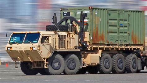 Us Army Palletized Load System Trucks Military Truck Time Lapse