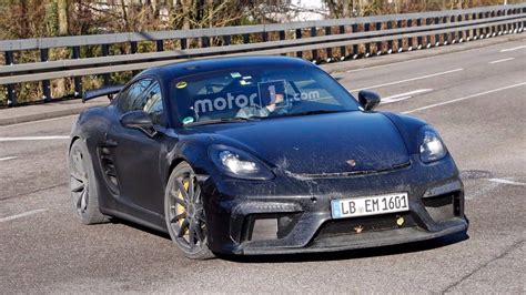 Porsche Cayman Gt Spied With A Dirty Backside
