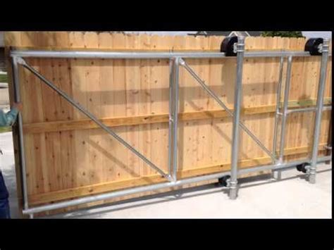 Uk distributor of locinox & videx products. cantilever gate - YouTube (With images) | Driveway gate diy, Fence gate design, Sliding fence gate