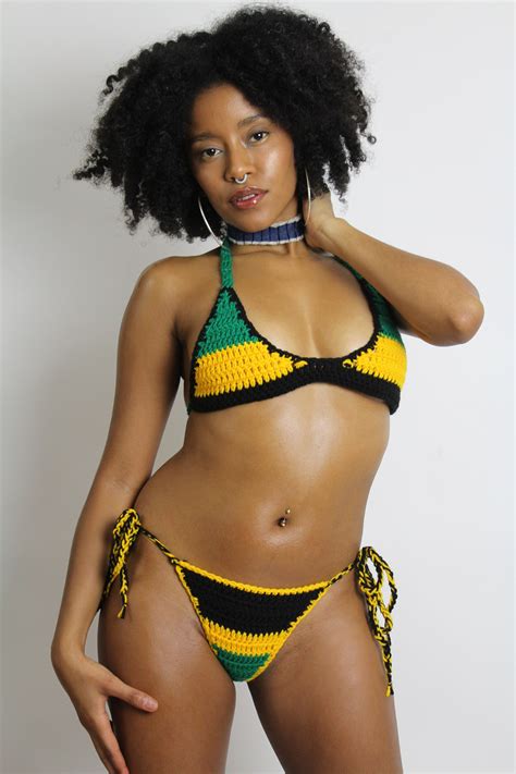 Jamaican Bikini Set Etsy