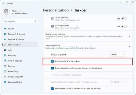 How To Enable Taskbar Auto Hide On Windows 11 Windows Central
