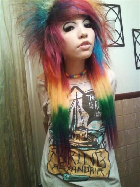 Scene or emo haircut tutorial subscribe: 31 best Characters (girls, rainbow hair) images on ...