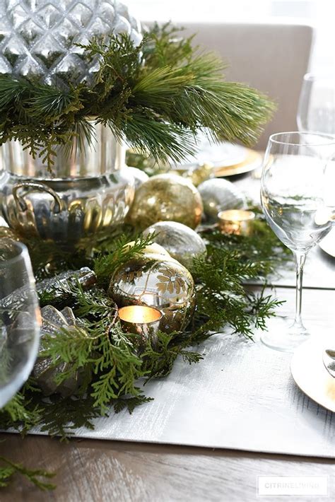 How To Create A Christmas Table With Fresh Greenery Citrineliving