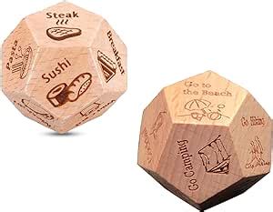 Amazon Com Date Night Dice For Couple Takeout Dice Wooden Anniversary