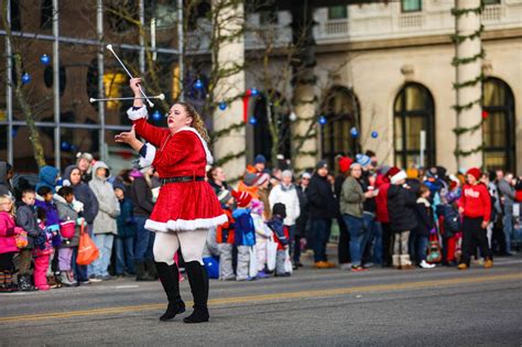 Thousands Celebrate 100th Santa Parade In Downtown Grand Rapids