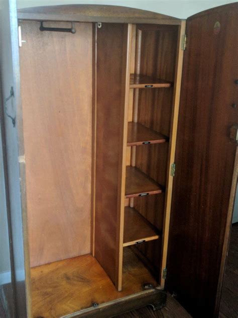 Used in spare bedroom so very little. Antique/Vintage Woolf Furniture 'Gentlemans' Tallboy Wardrobe | in Croydon, London | Gumtree