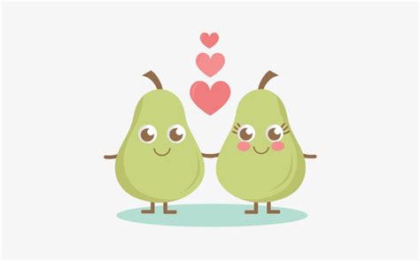 Pair Of Pears Clip Art Library Pencil Cute Pear Clipart Png Image