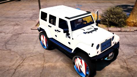Cj So Cool Jeep Wrangler On 32 Inch Dub Floaters Grand Theft Auto