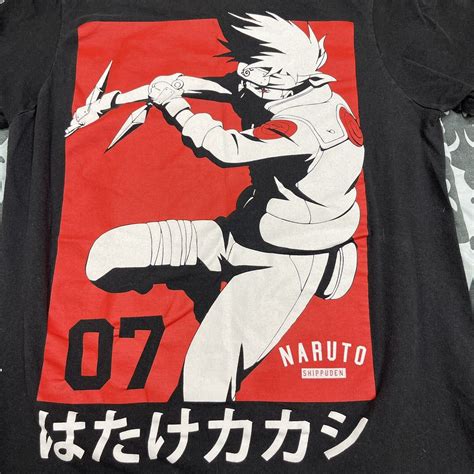 Naruto Shippuden Collection T Shirt Heather Black Kak Gem