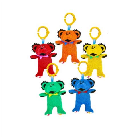 grateful dead official dancing bear playtime engaging plush toy 5 color set by daphyl s 1