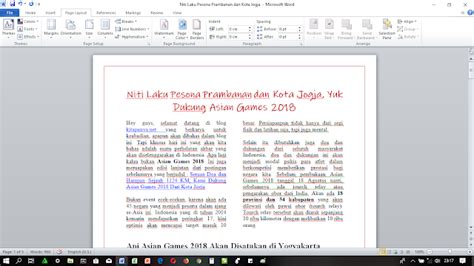 Cara Membuat Tulisan Terbagi Dua Di Ms Word Kumpulan Tips