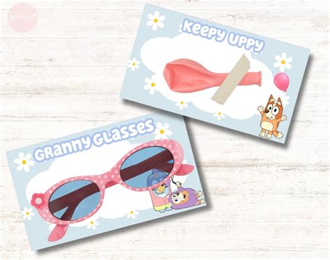 party pack bluey favours party favor keepy uppy granny glasses etsy australia