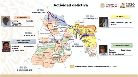 Mapa Los 4 Principales Cárteles Del Narco Y Sus Líderes Que Se Disputan El Edomex El Heraldo