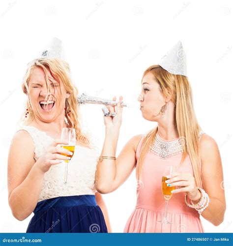 Funny Women Celebrating Royalty Free Stock Photography Image 27486507
