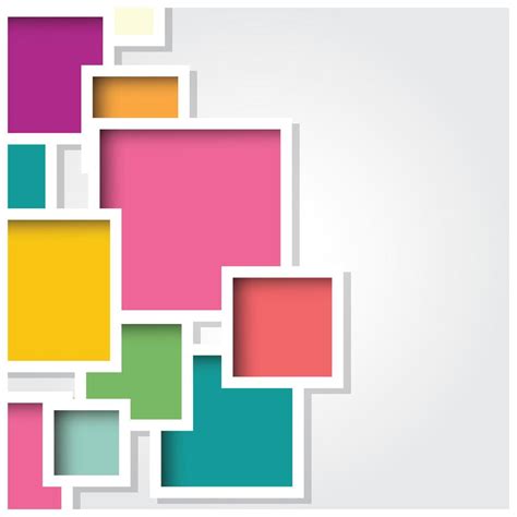 Abstract 3d Square Background With Colorful Tiles 1824511 Vector Art At