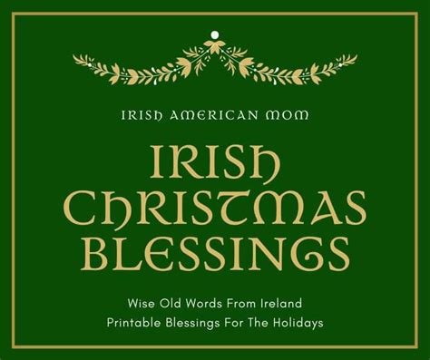 May the blessings of christmas be with you, may the christ child light your way, may god's holy angels guide you, and keep you safe each day. Irish Christmas Meal Blessing : 18 Children S Dinner ...