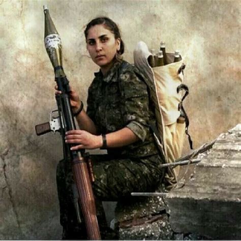 YPJ Kurdish Female Peshmerga Fighter Military Women Warrior Woman