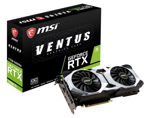 Specification Geforce Rtx 2080 Ti Ventus 11g Oc Msi Global The Leading Brand In High End