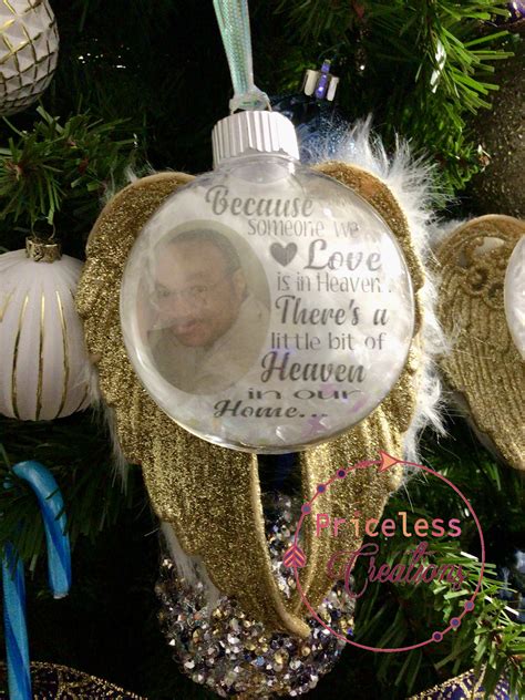 Floating Ornaments Photo Christmas Ornament Memorial Etsy