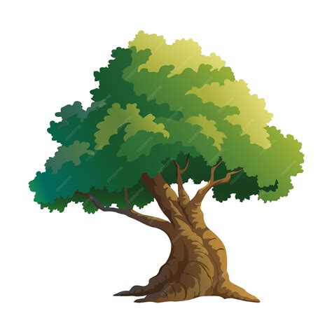 Árvore De Ilustração Para Desenhos Animados Vetor Premium