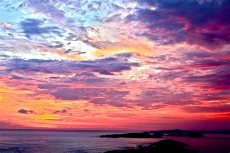 1055301 Landscape Colorful Sunset Sea Water Nature Sky Clouds