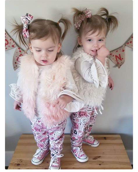 These Two Cuties Are Looking Too Cute In Our Vday Jogger And Bow Set