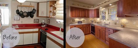 Cabinet refacing essentially involves removing the old doors and drawers there were multiple styles of kitchen cabinets and doors. kitchen cabinet refacing before after - Interior Design ...