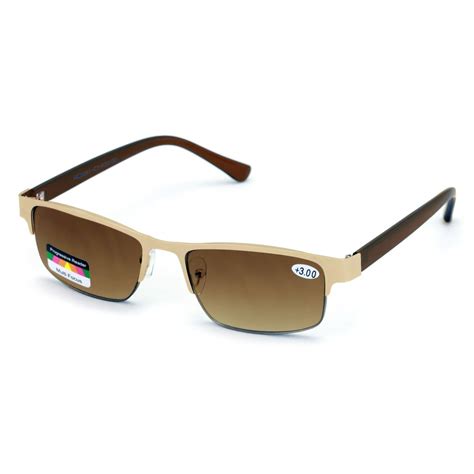 v w e metal rectangular no line progressive trifocal sunglasses reading glasses better then
