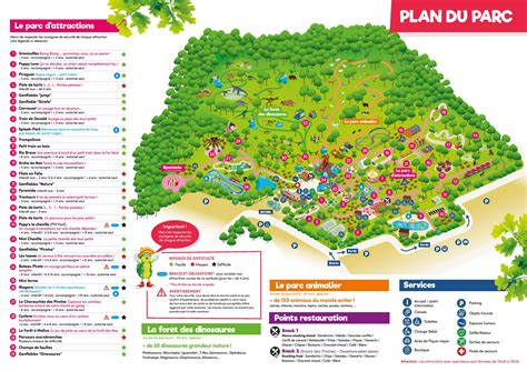 Le Nouveau Plan Du Parc Danimaparc 2019 Attractions Et Services