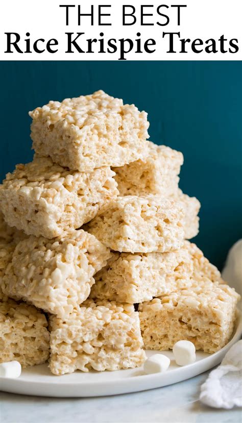Rice Krispie Treats Made With The Perfect Ratios Of Cereal