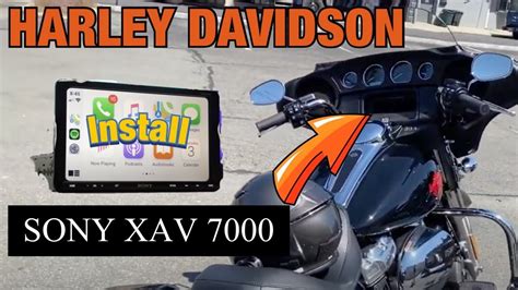 How To Install A Sony Xav Ax7000 On Harley Davidson Youtube