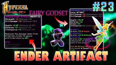 If this tutorial helped you out please leave a like and a. End Artifact & Fairy Armor GodSet | Hypixel Skyblock ...