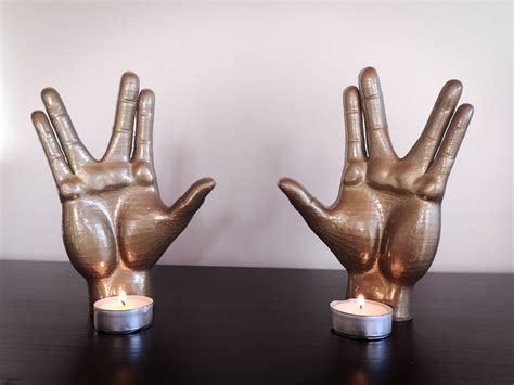 Spock Hand Vulcan Salute Sign Hand Sculpture Different Etsy Hand