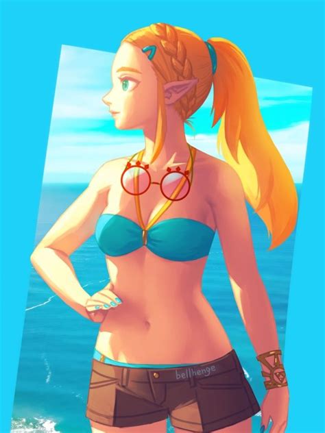 Summer Zelda Botw By Bellhenge Legend Of Zelda Legend Of Zelda