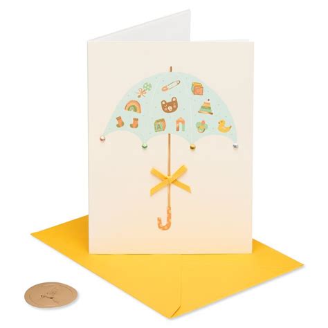 Baby Umbrella Baby Shower Greeting Card Papyrus